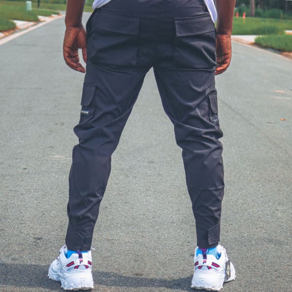 Charcoal Black Affordable Streetwear pants removeable WCE patch